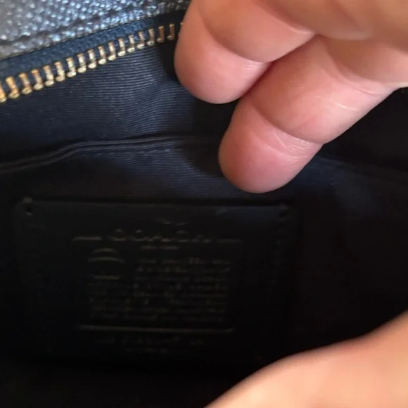 COACH CANTEEN Midnight Blue Round Crossbody Bag - Picture 8 of 10